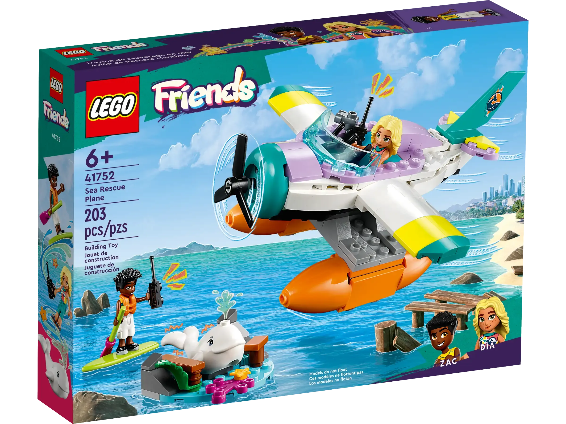 LEGO FRIENDS 41752 Sea Rescue Plane