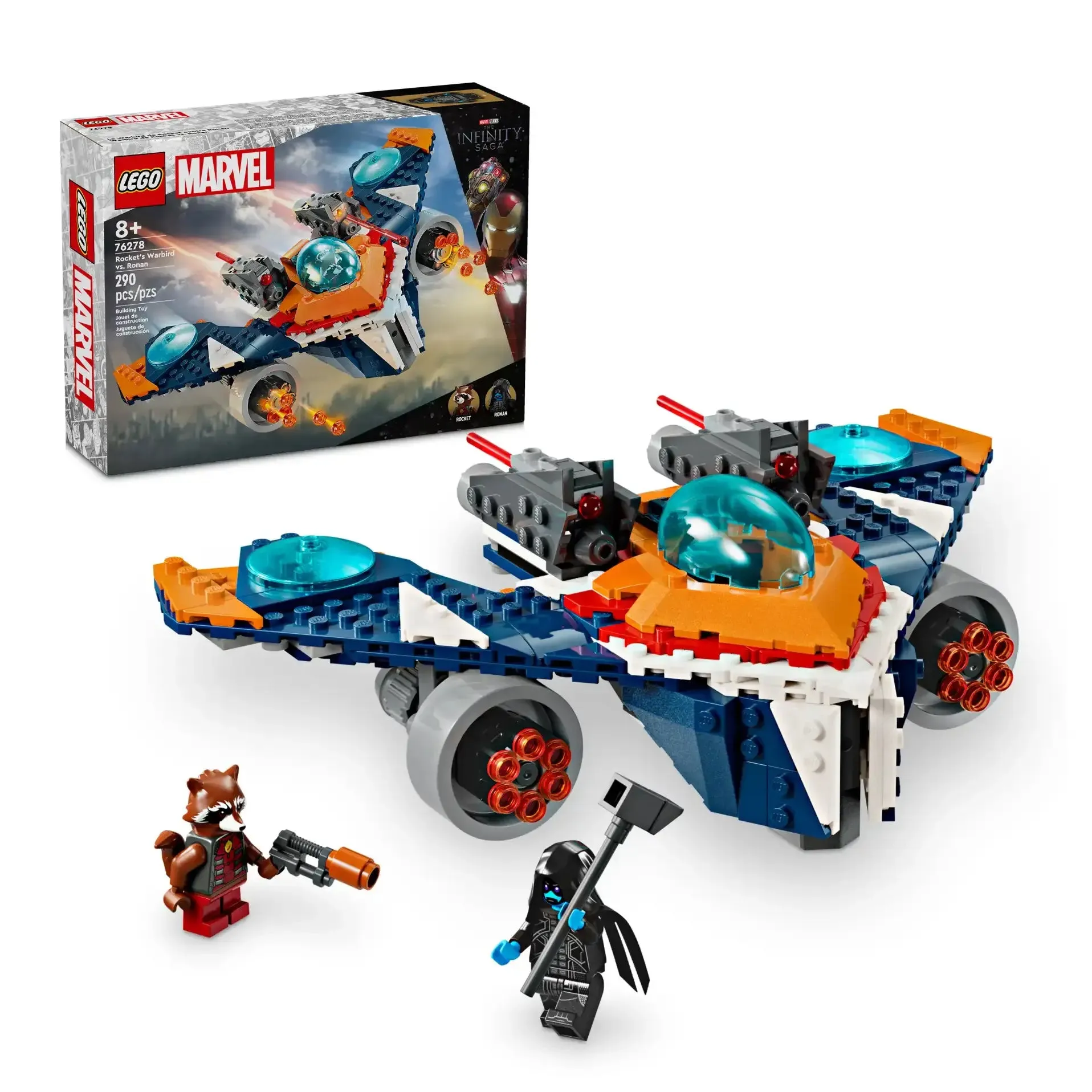 LEGO MARVEL 76278 Rocket's Warbird vs Ronan