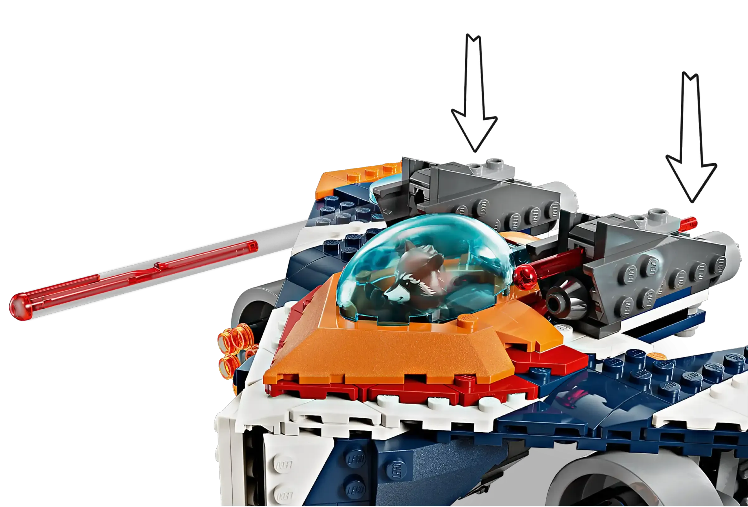 LEGO MARVEL 76278 Rocket's Warbird vs Ronan