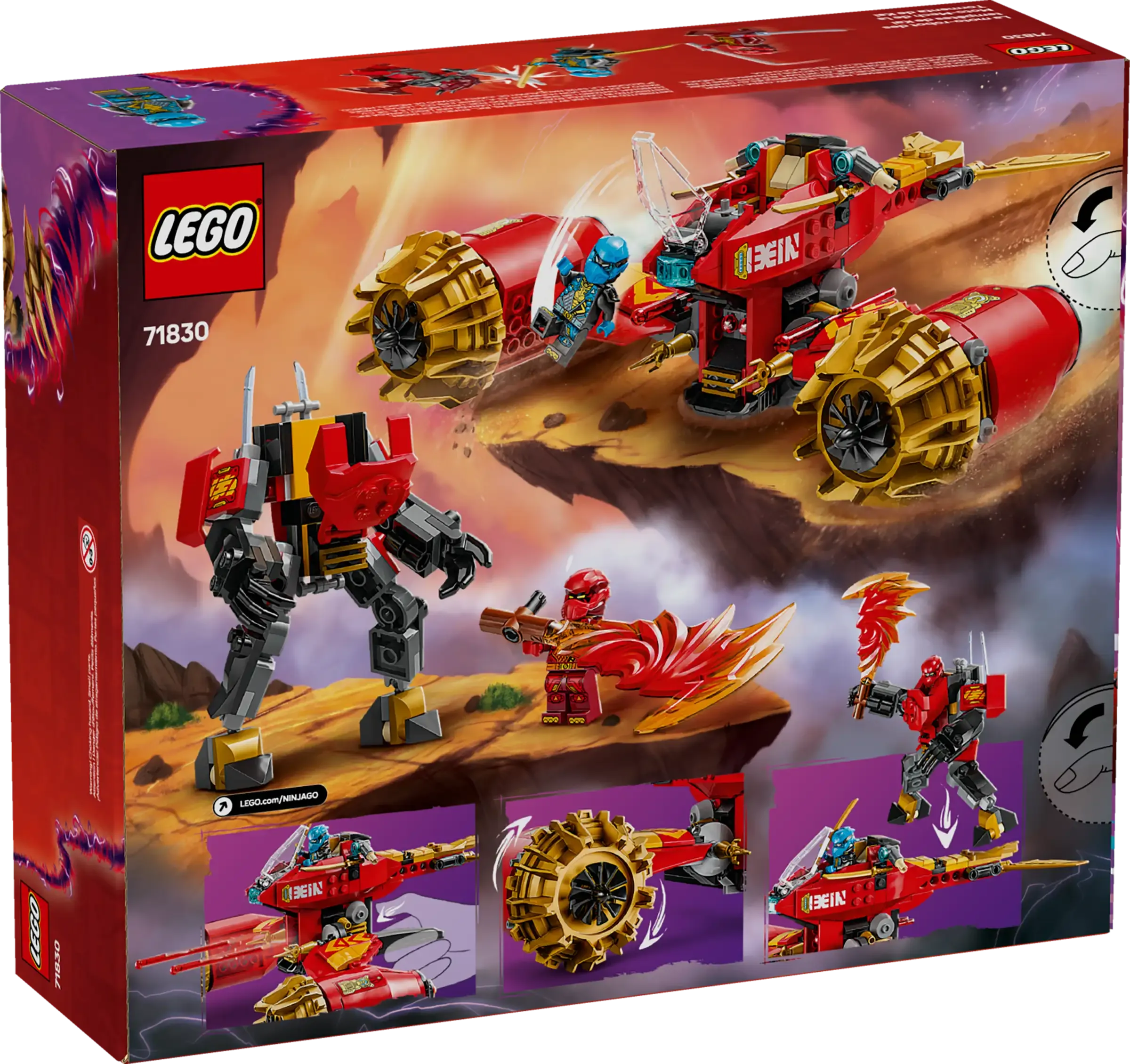 LEGO NINJAGO 71830 Kai's Mech Storm Rider