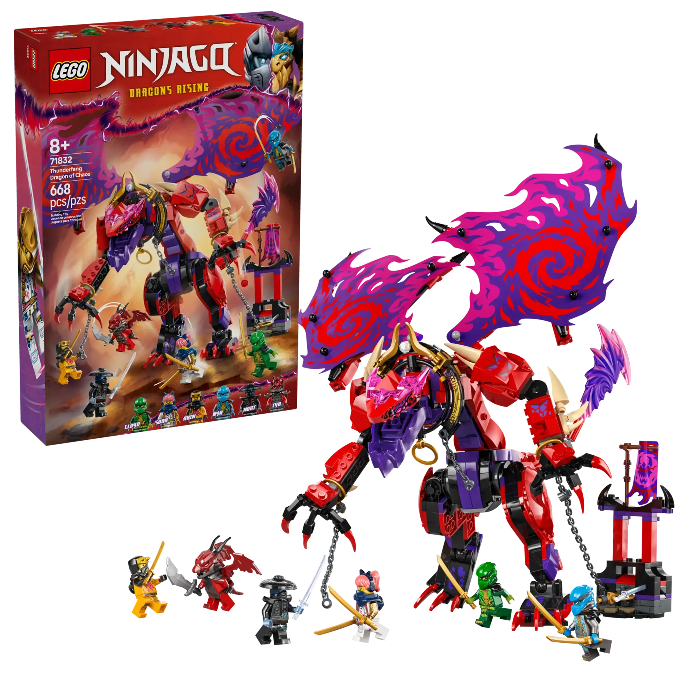 LEGO NINJAGO 71832 Thunderfang Dragon of Chaos