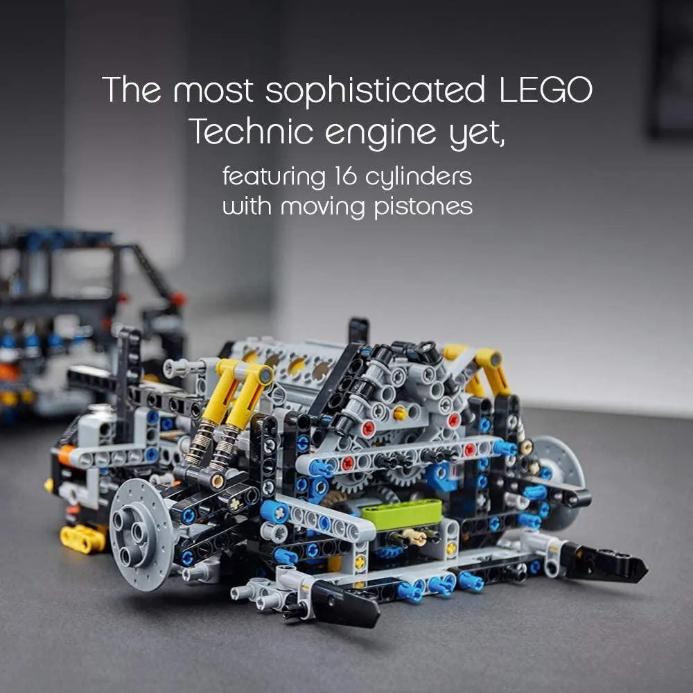 LEGO TECHNIC 42083 Bugatti Chiron Super Sports Car Exclusive Collectible Model, Advanced Building Set