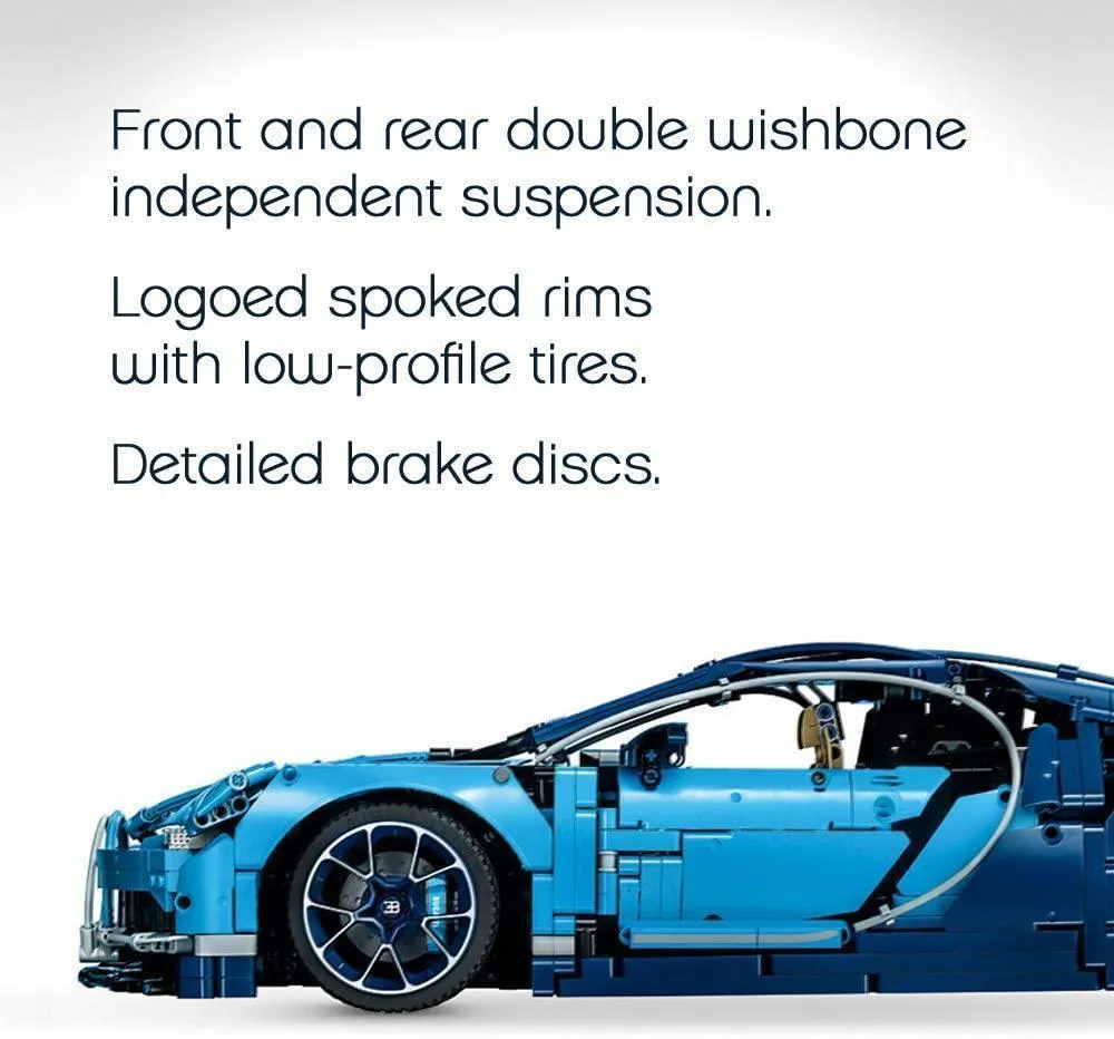 LEGO TECHNIC 42083 Bugatti Chiron Super Sports Car Exclusive Collectible Model, Advanced Building Set