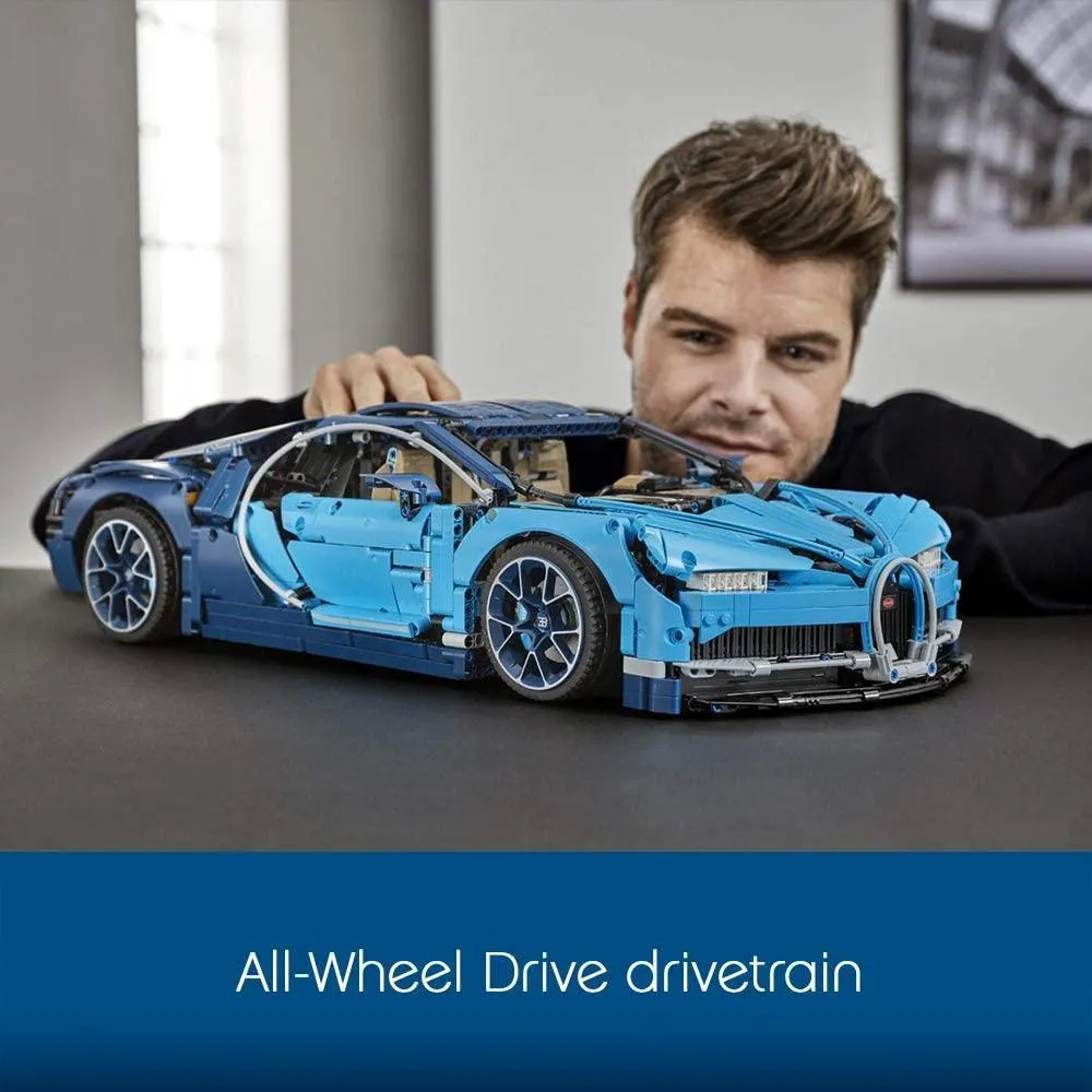 LEGO TECHNIC 42083 Bugatti Chiron Super Sports Car Exclusive Collectible Model, Advanced Building Set