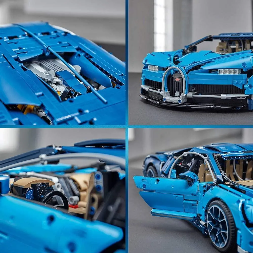 LEGO TECHNIC 42083 Bugatti Chiron Super Sports Car Exclusive Collectible Model, Advanced Building Set