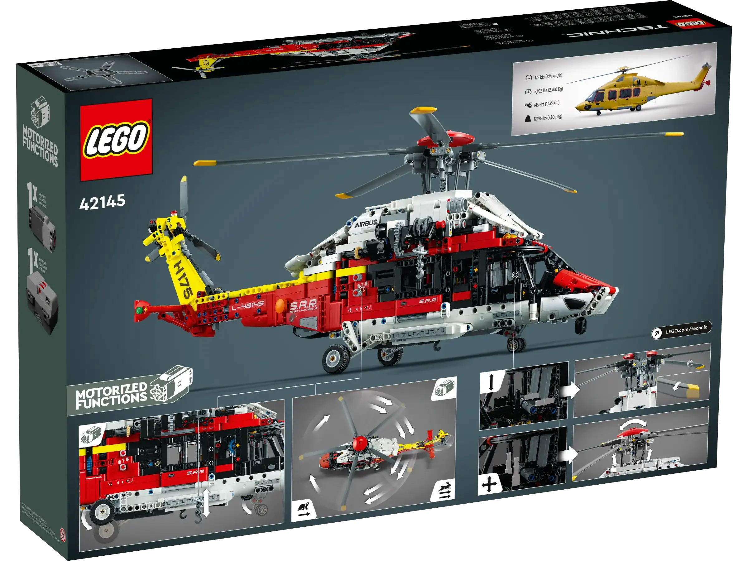 LEGO TECHNIC 42145 Airbus H175 Rescue Helicopter