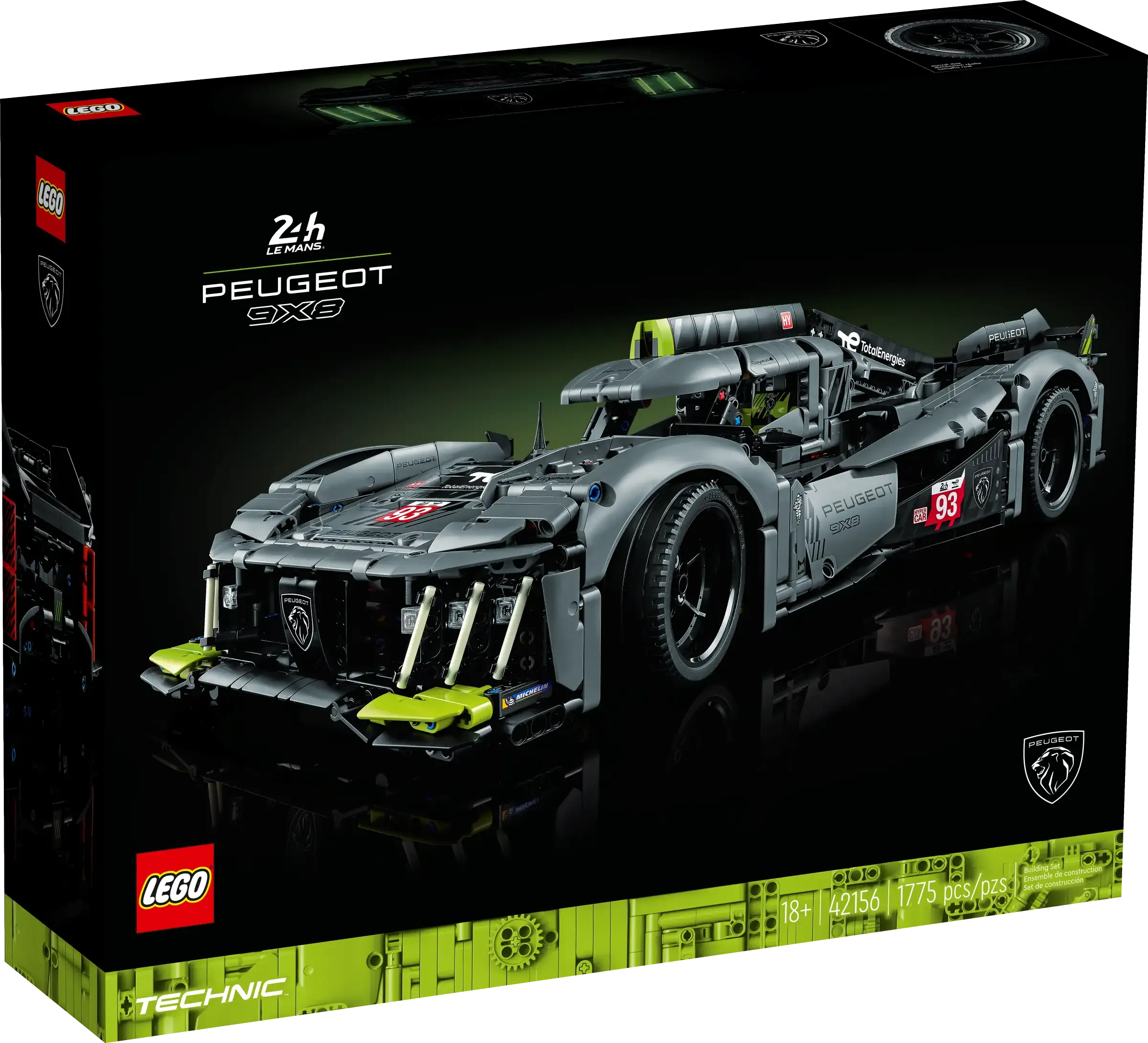 LEGO TECHNIC 42156 PEUGEOT 9X8 24H Le Mans Hybrid Hypercar