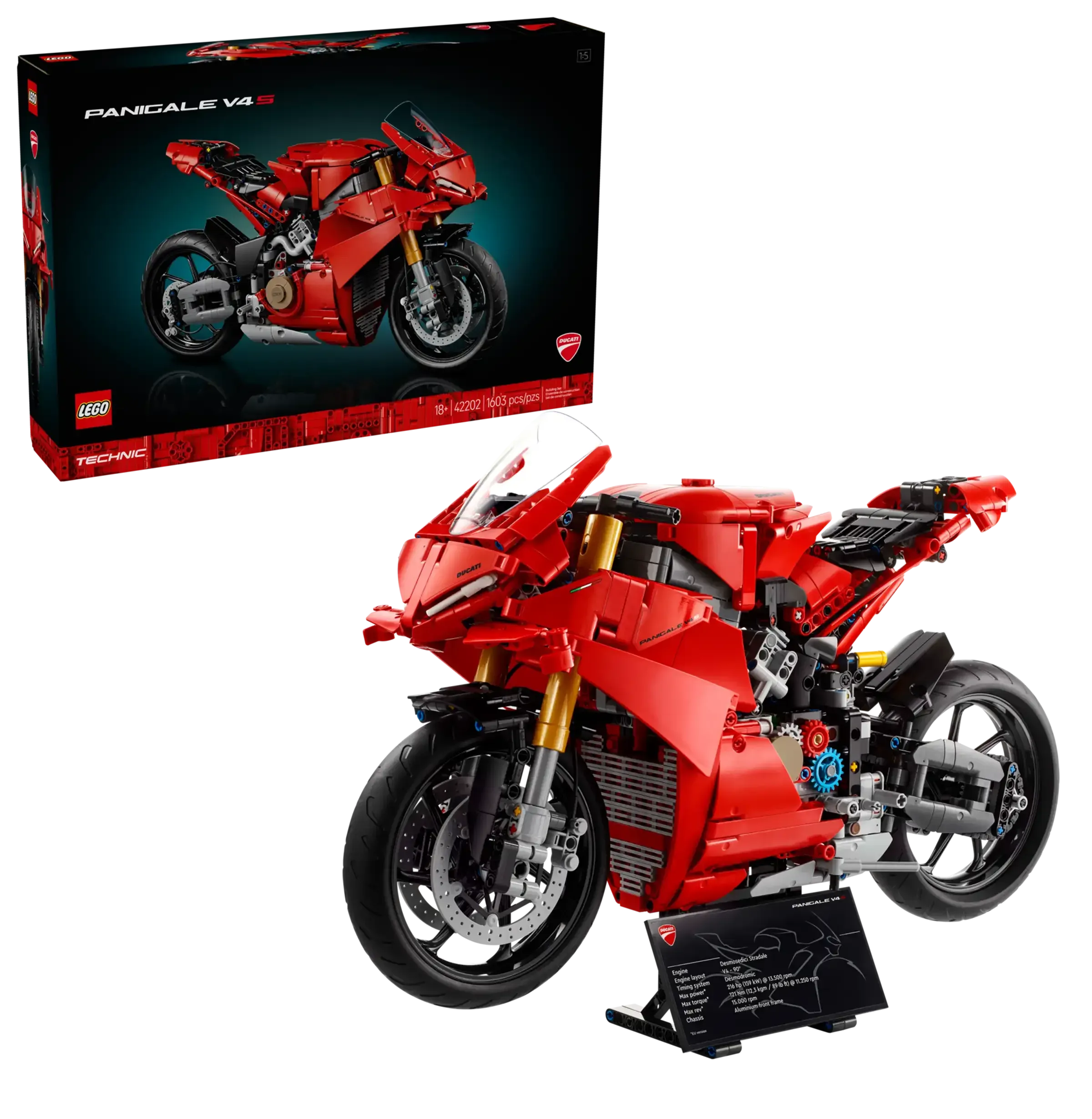 LEGO TECHNIC 42202 Ducati Panigale V4 S Motorcycle
