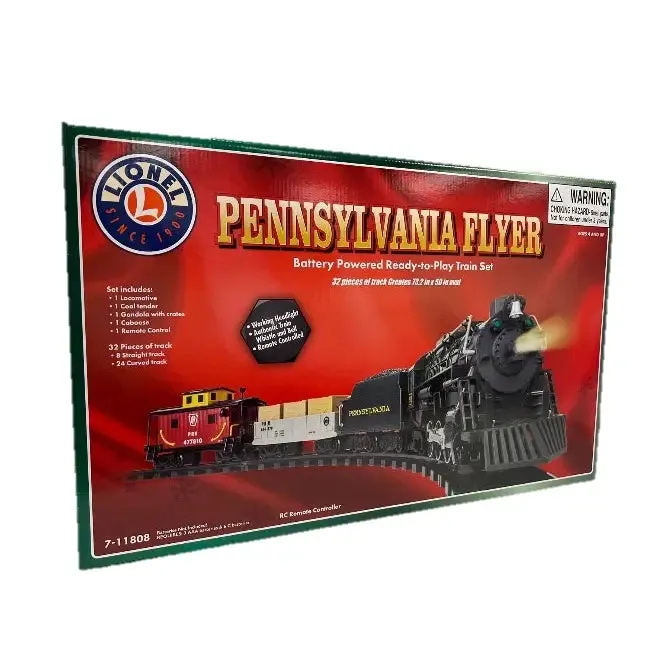 Lionel Pennsylvania Flyer Ready to Play Battery Operated Train Set with Bluetooth