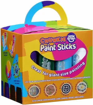 Little Brian Chunkie Paint Sticks - 12 Assorted Colours