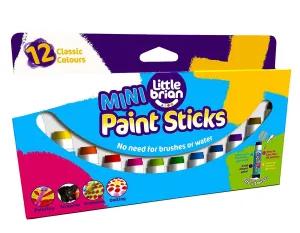 Little Brian Mini Paint Sticks 12 Pack