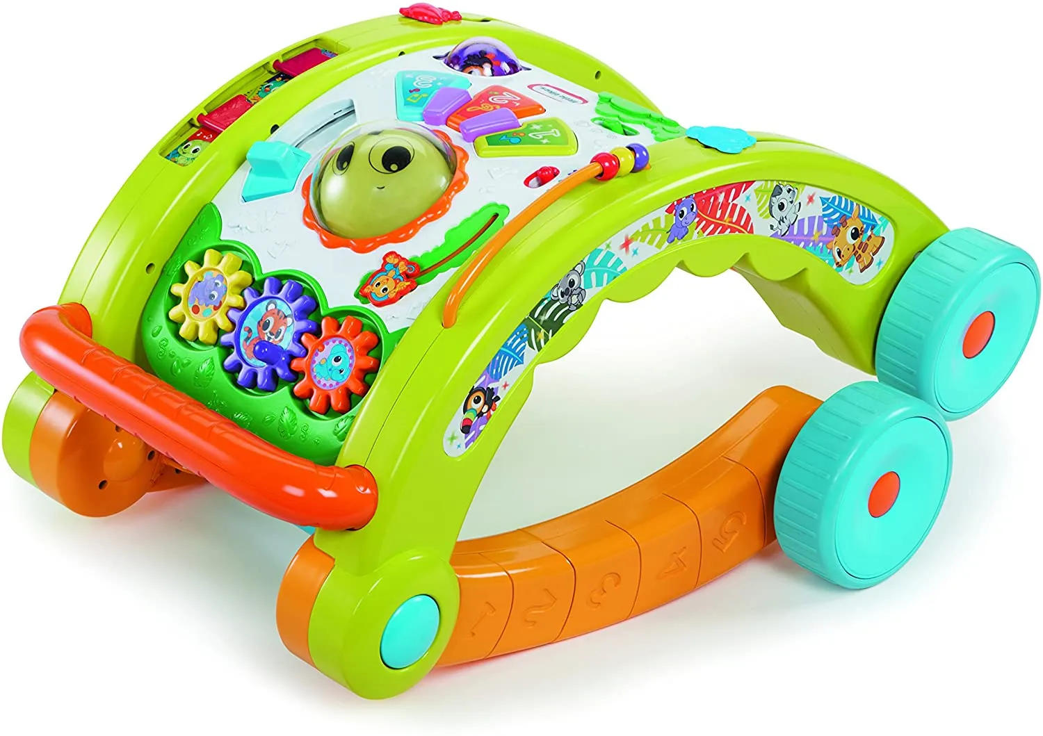 Little Tikes 3-in-1 Activity Walker-70  Activities, Songs & Sounds - Green/Orange/White