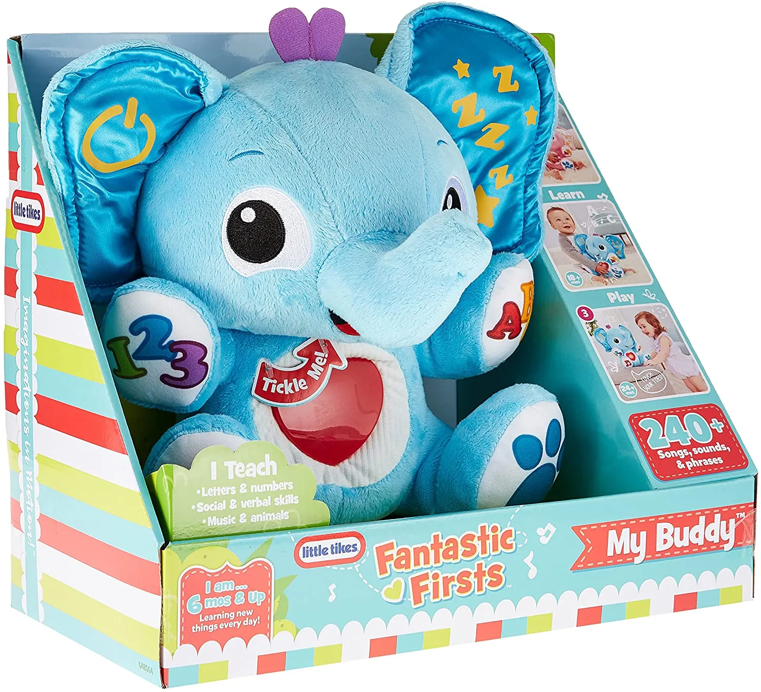 Little Tikes My Buddy Triumphant Plush Toy - Grows with Baby 6 to 24 Months