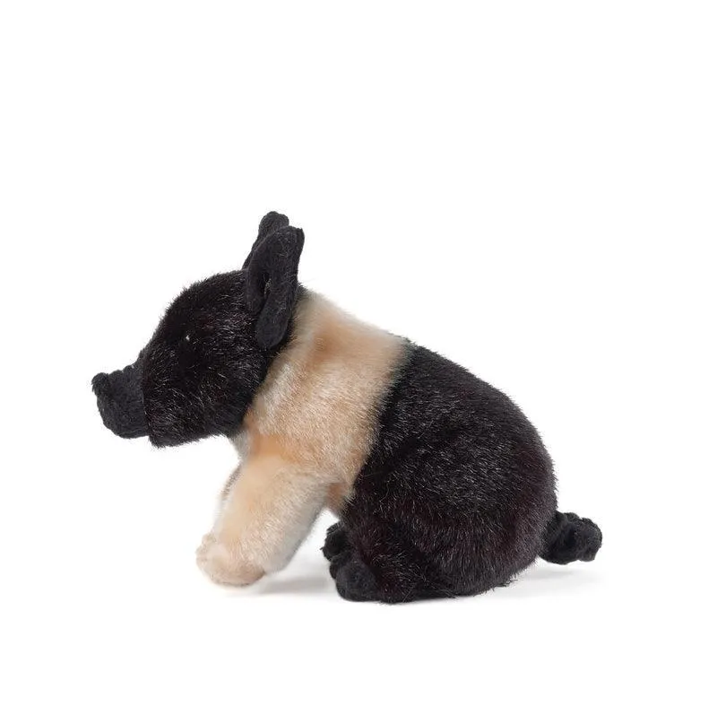 Living Nature 17cm Piglet Black & Pink Plush