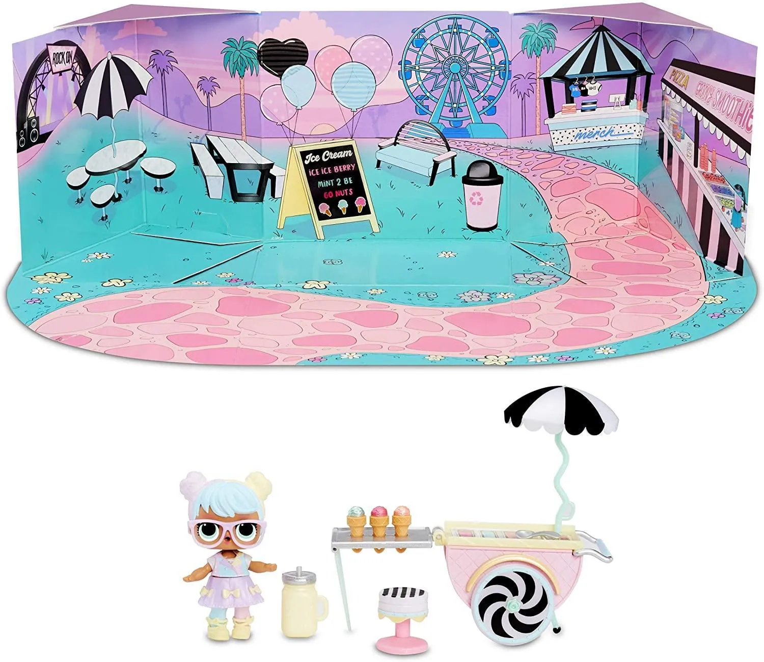 L.O.L. Surprise! 564911E7C Furniture Ice Cream Pop Bon & 10  Surprises