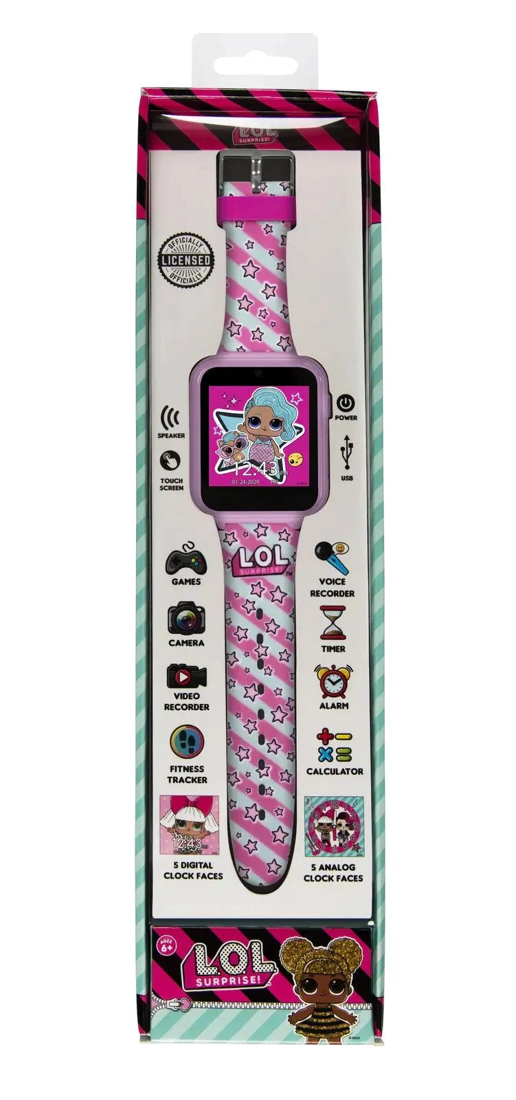 LOL Surprise! Interactive Kids' Silicon Strap Watch