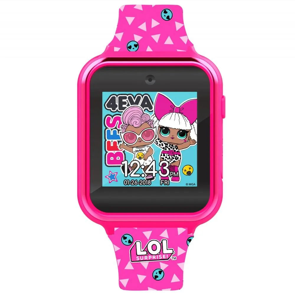 L.O.L Surprise Kids Pink Silicone Strap Touch Screen Smart Watch