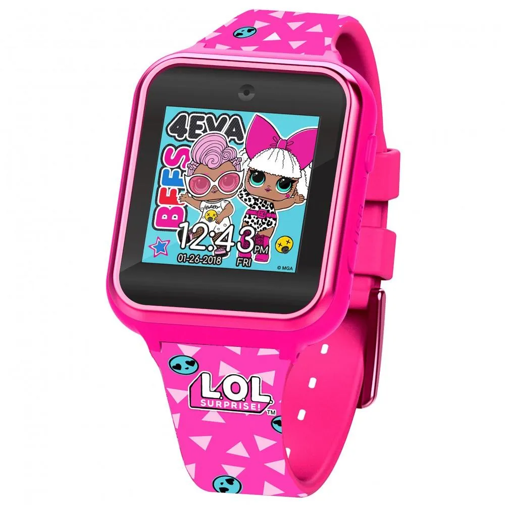 L.O.L Surprise Kids Pink Silicone Strap Touch Screen Smart Watch