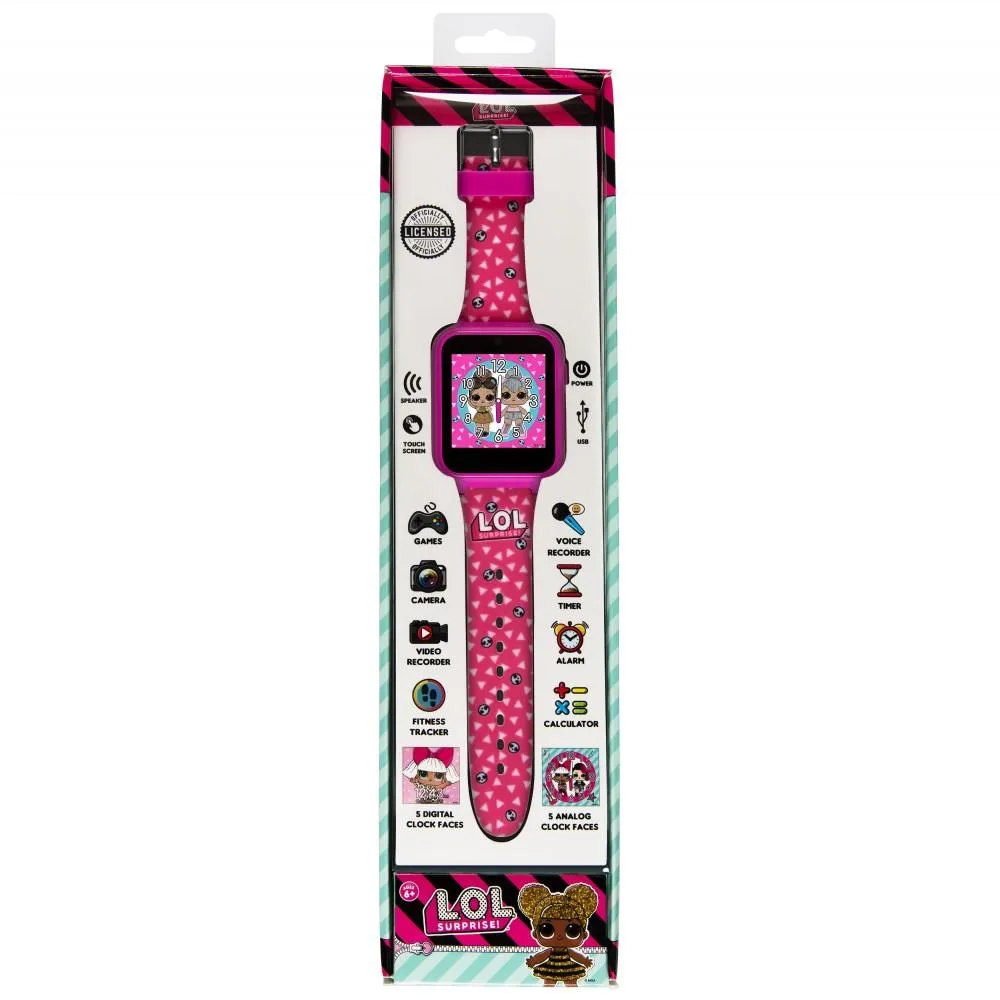 L.O.L Surprise Kids Pink Silicone Strap Touch Screen Smart Watch