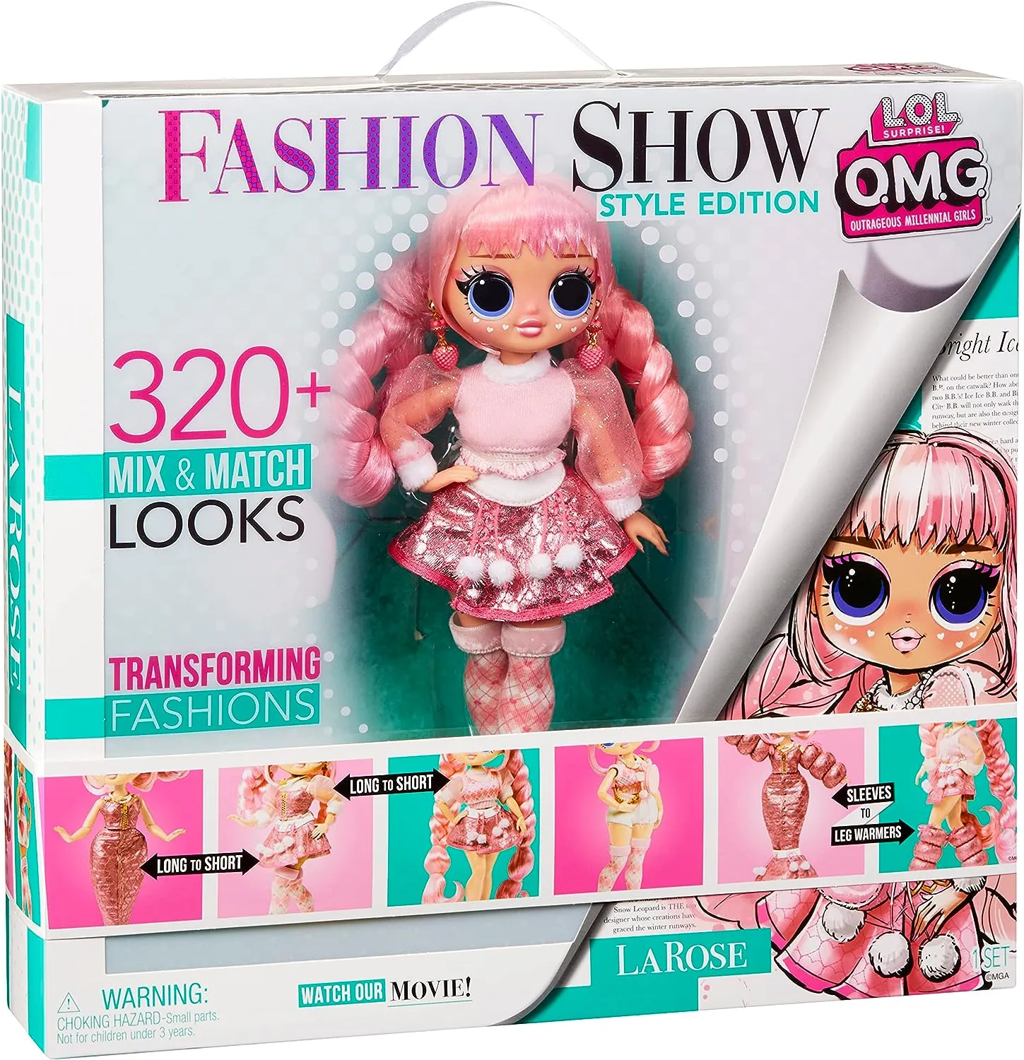 LOL Surprise OMG Fashion Show Style Edition Dolls - LAROSE - 10"/25cm Doll with 320  Fashion Looks