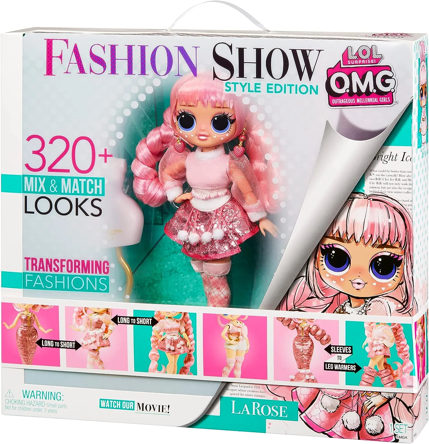 LOL Surprise OMG Fashion Show Style Edition Dolls - LAROSE - 10"/25cm Doll with 320  Fashion Looks