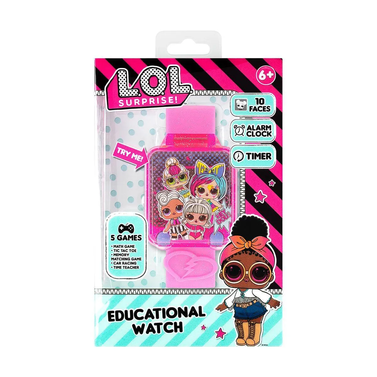 LOL Surprise Pink Strap Learning Watch