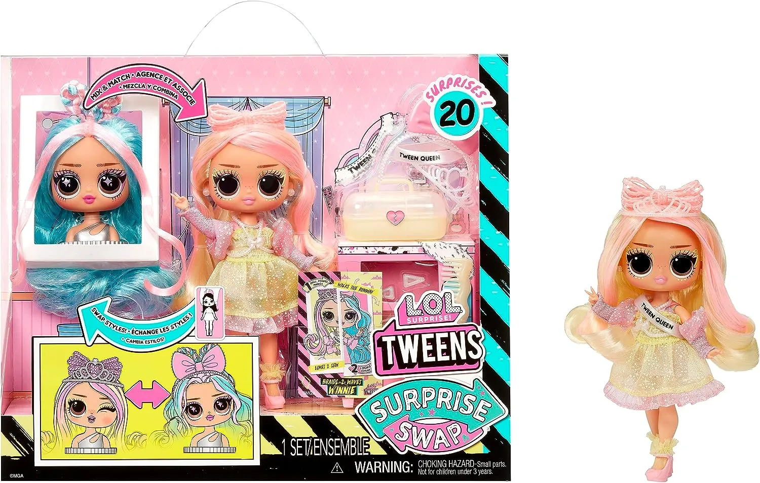 L.O.L. Surprise! Tweens Surprise Swap Fashion Doll - Braids-2-Waves Winnie