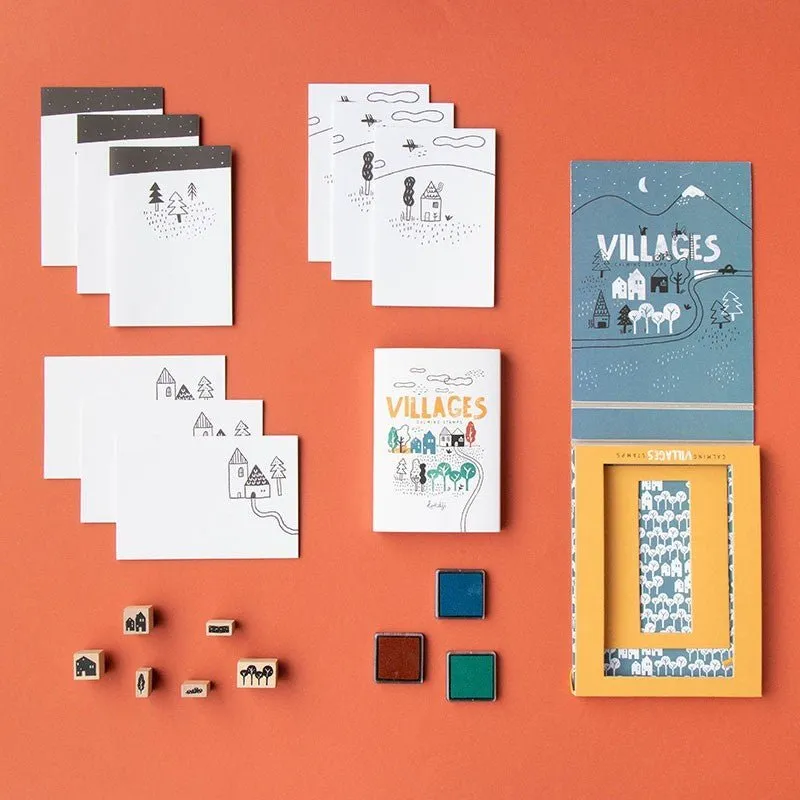 Londji: Activities - Calming Stamps - Village Theme