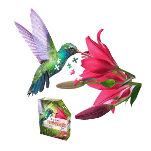 Madd Capp Hummingbird-Shaped Jigsaw Puzzle - 300 pc
