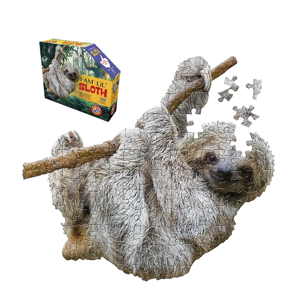 Madd Capp Jungle Animals Sloth Jigsaw Puzzle - 100 pc