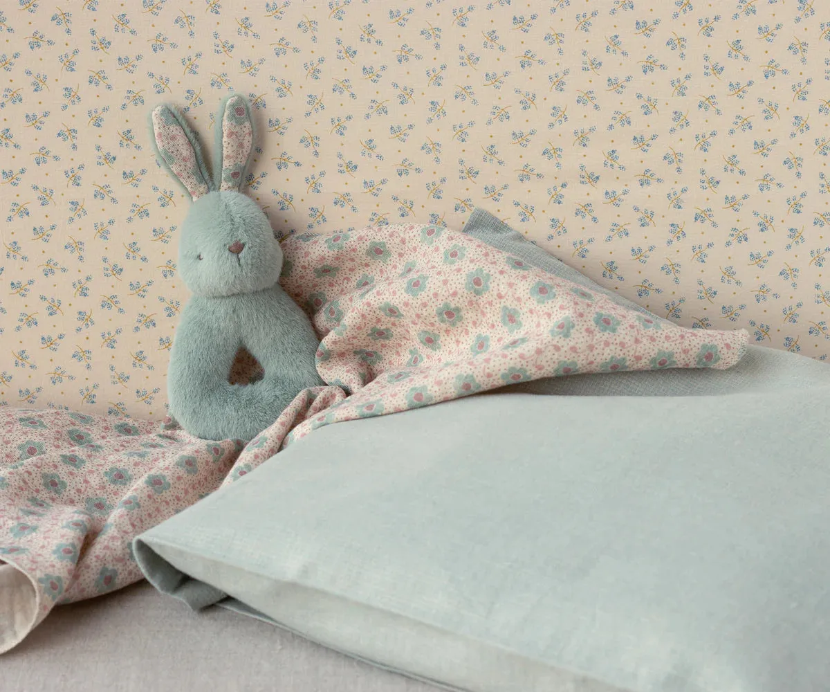 Maileg Bunny Rattle & Burb Cloth Set - Mint Odin Parker