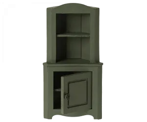 Maileg Corner Cabinet Mouse Sized Dark Green BACK IN STOCK