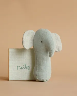 Maileg Lullaby Friend Rattles,  Elephant -  Light Dusty Blue Odin Parker