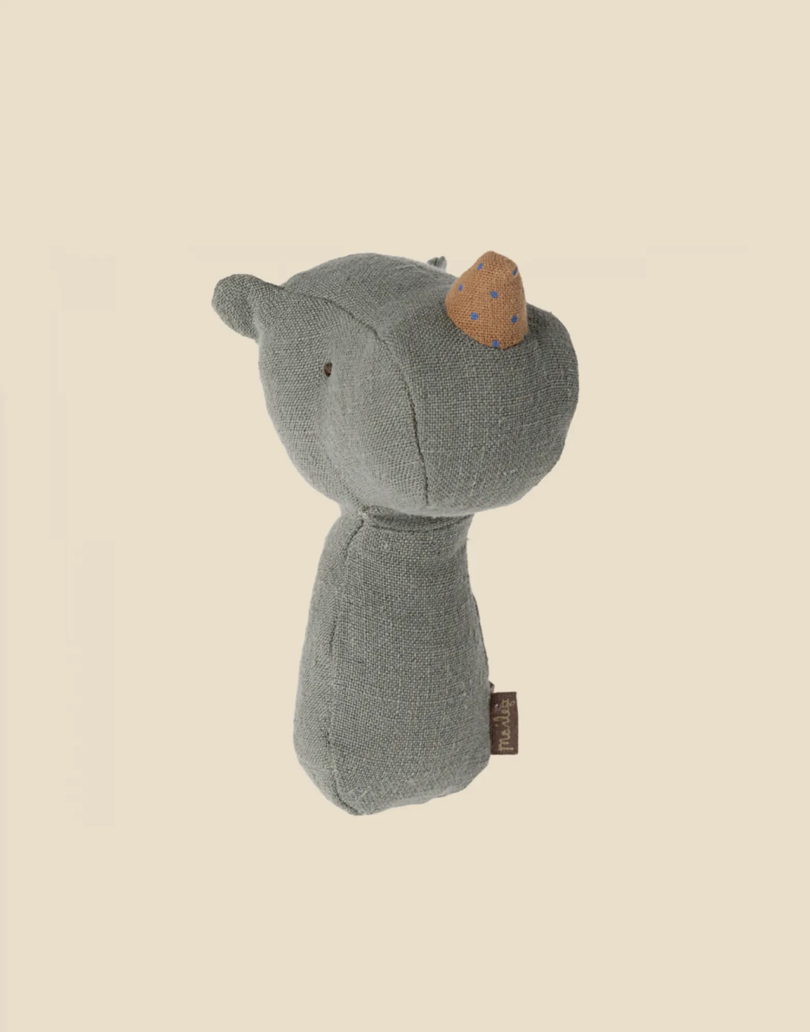 Maileg Lullaby Friend Rattles, Rhino - Pine Odin Parker