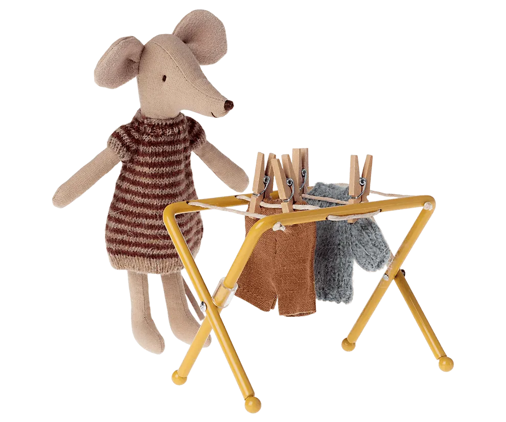 Maileg: Mouse Size Drying Rack with Pegs