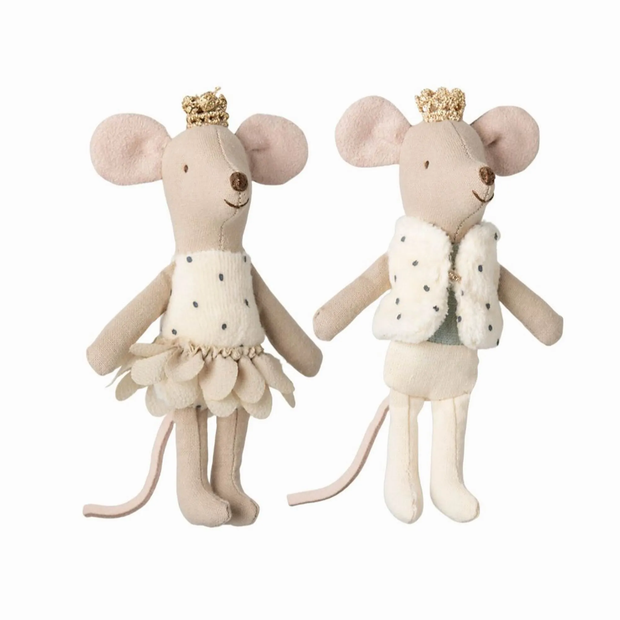 Maileg Royal Twin Mice, Little Sister and Brother in Matchbox
