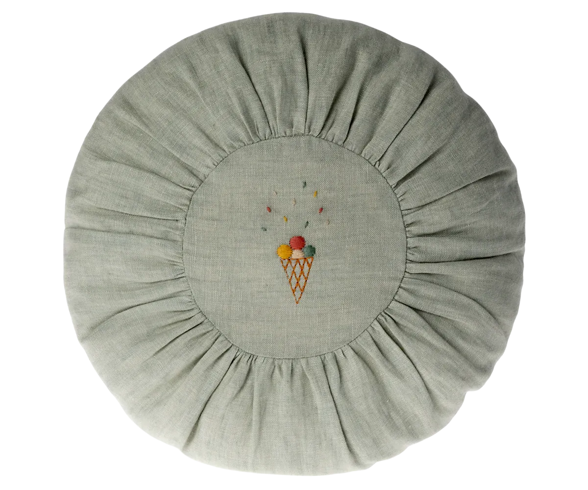 Maileg Small Round Cushion, Mint Odin Parker