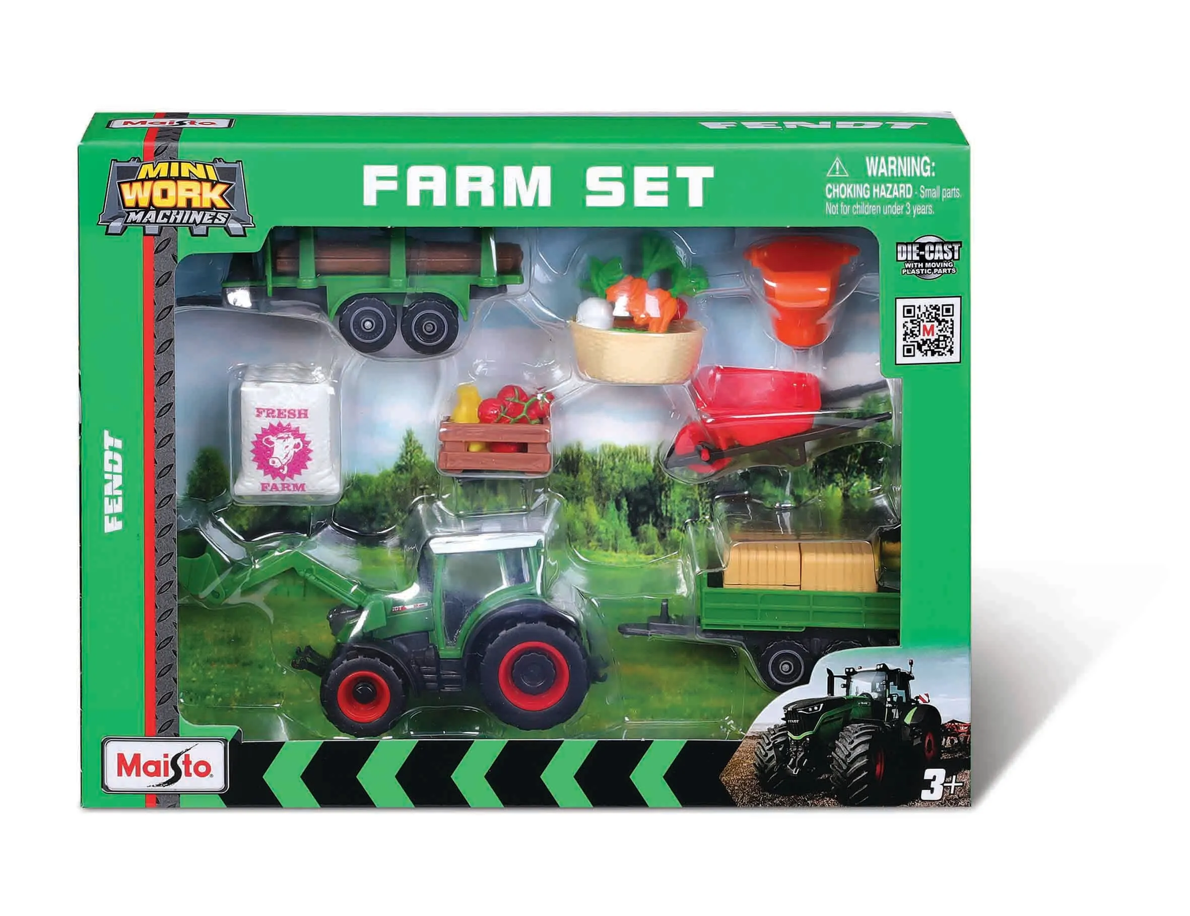 Maisto Mini Work Machines Farm Set Fendt