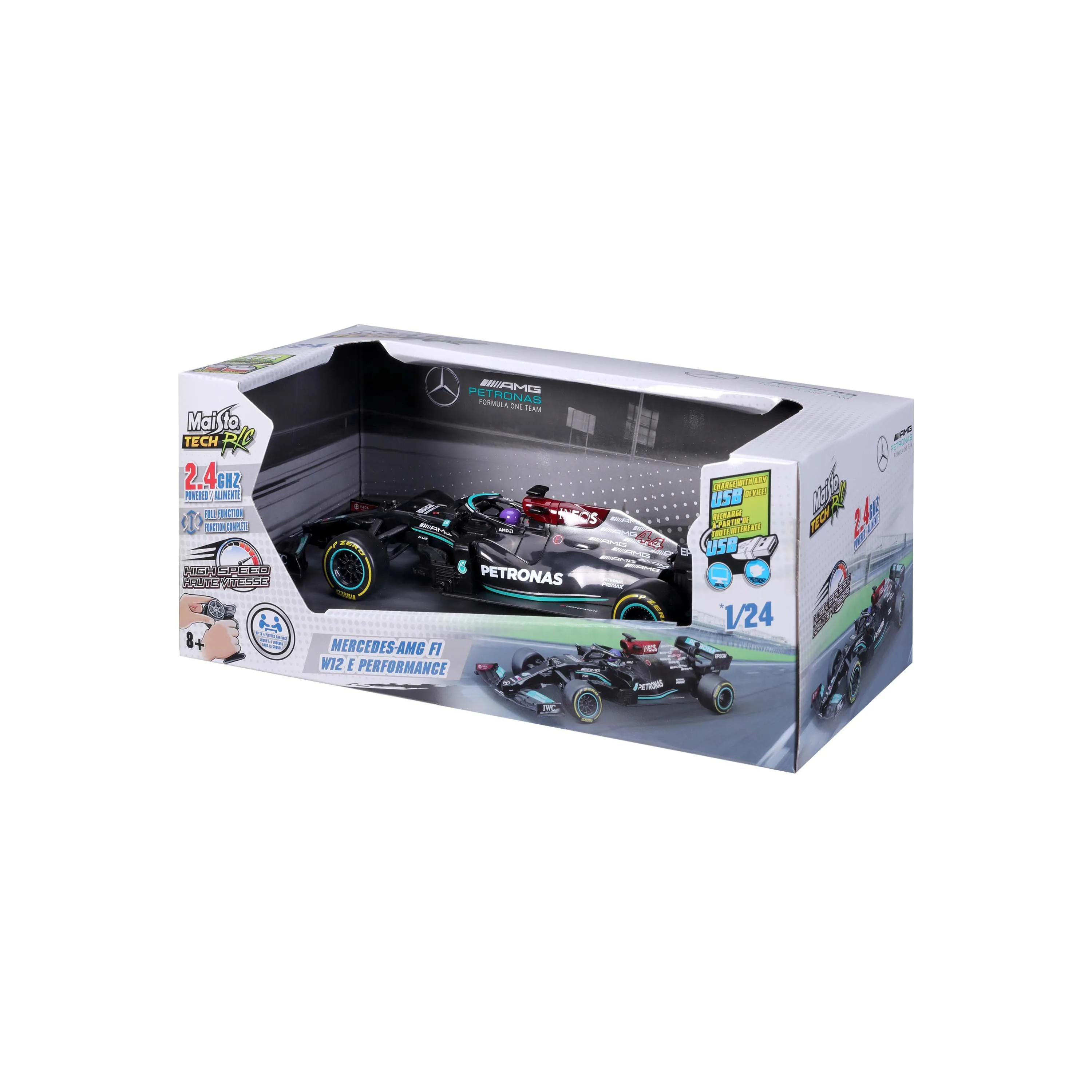 Maisto Tech Remote Control 1:24 Mercedes-Amg F1 W12 E Performance