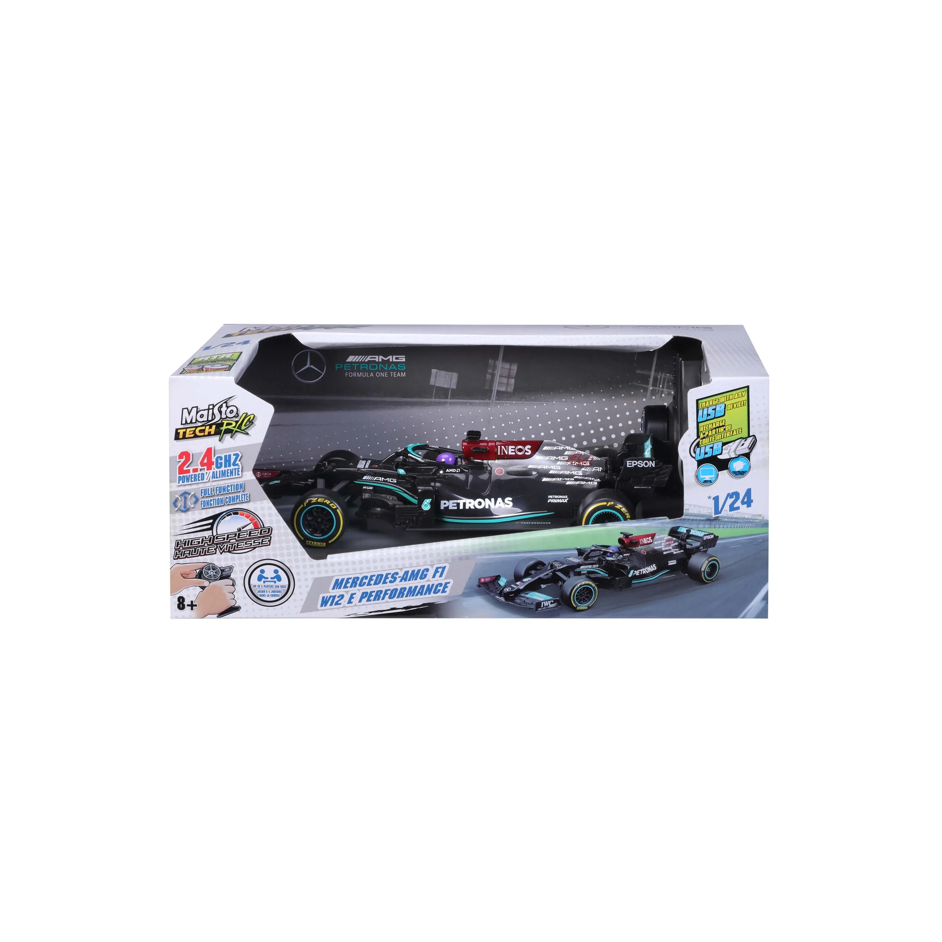 Maisto Tech Remote Control 1:24 Mercedes-Amg F1 W12 E Performance