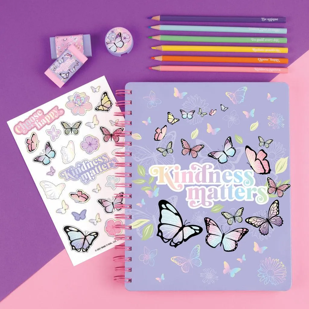 Make it Real 3C4G  Butterfly All-In-1 Sketchbook Set