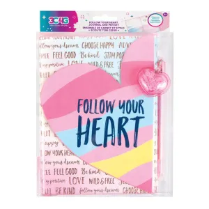 Make it Real 3C4G Follow Your Heart Journal and Pen Set