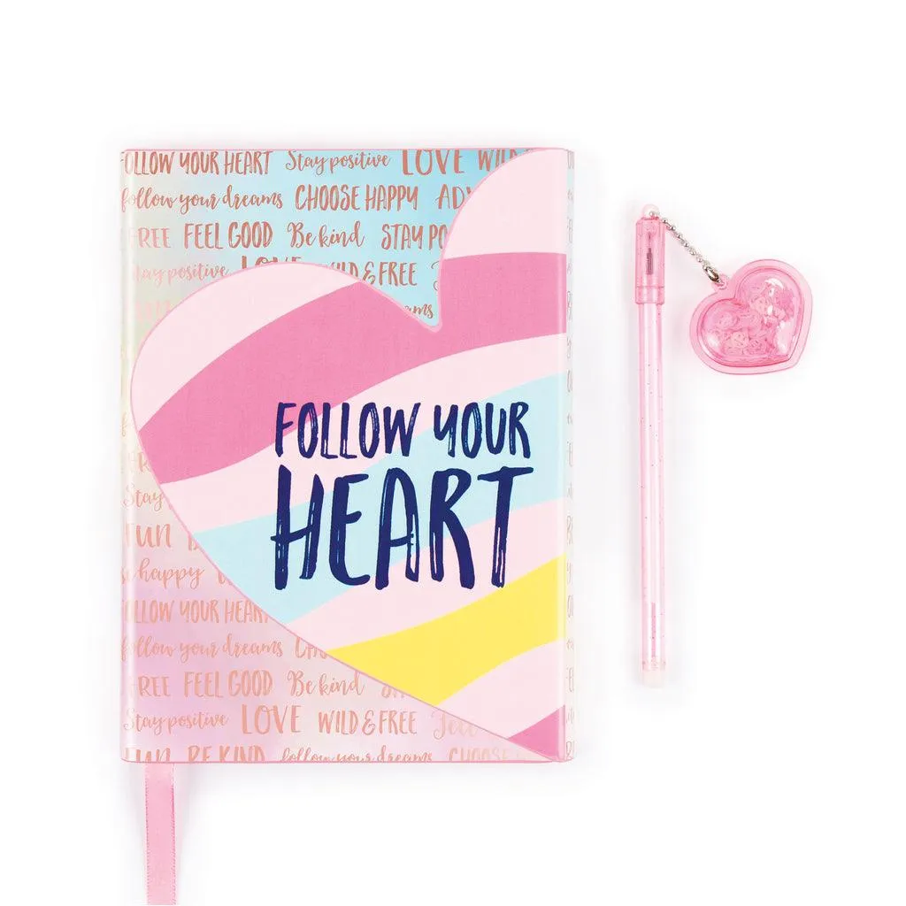 Make it Real 3C4G Follow Your Heart Journal and Pen Set