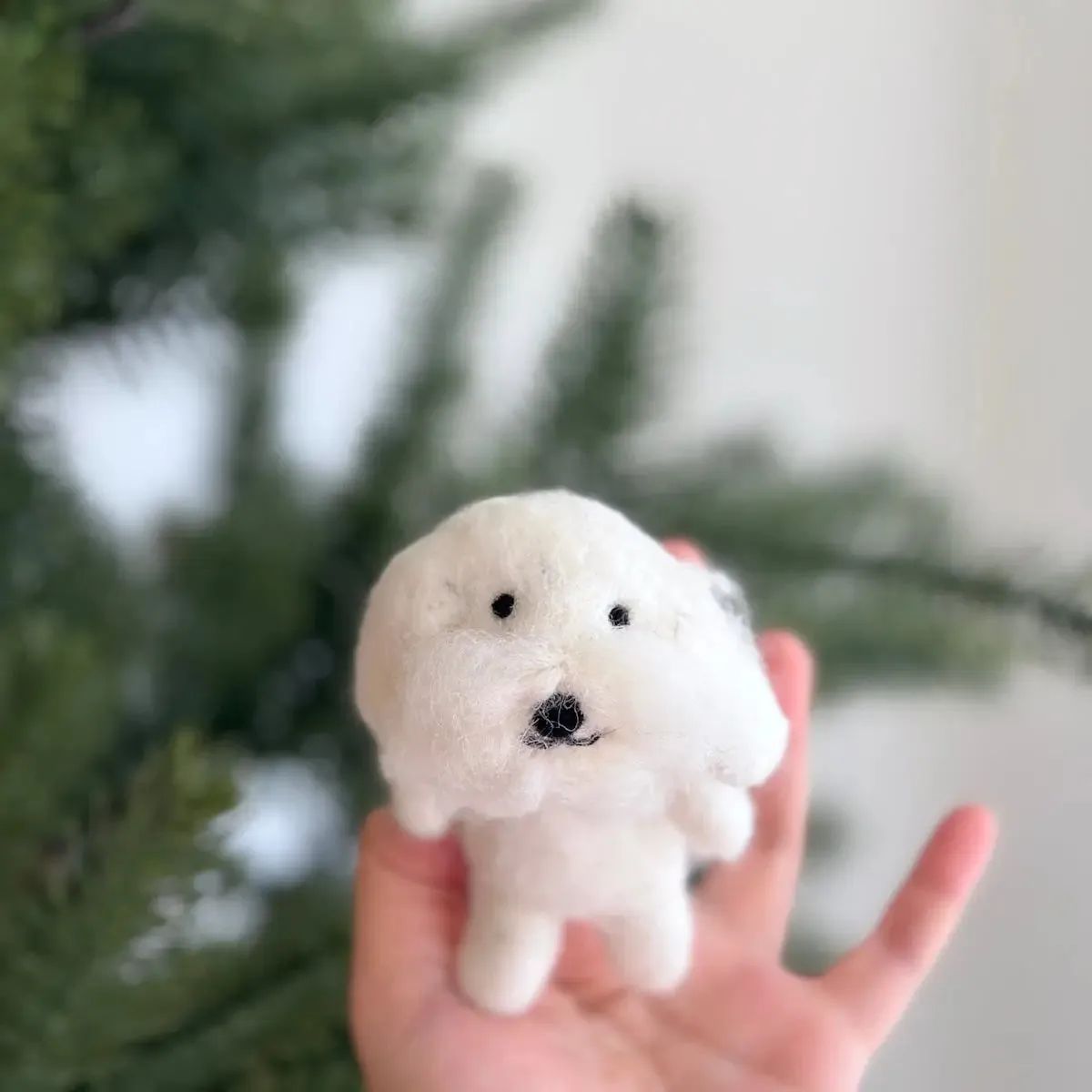 Maltese Dog Finger Puppet Odin Parker