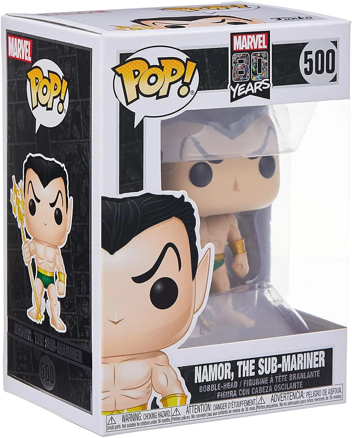 Marvel 80 Years Namor The Sub-Mariner Funko 42652 Pop! Vinyl #500