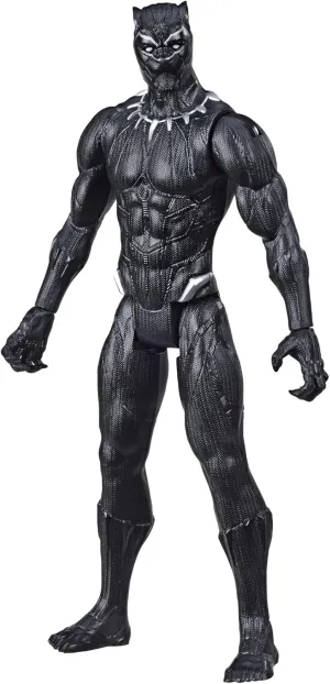 Marvel Avengers Titan Hero Series Black Panther 12” Action Figure - Poseable Superhero Figure for Kids 4 