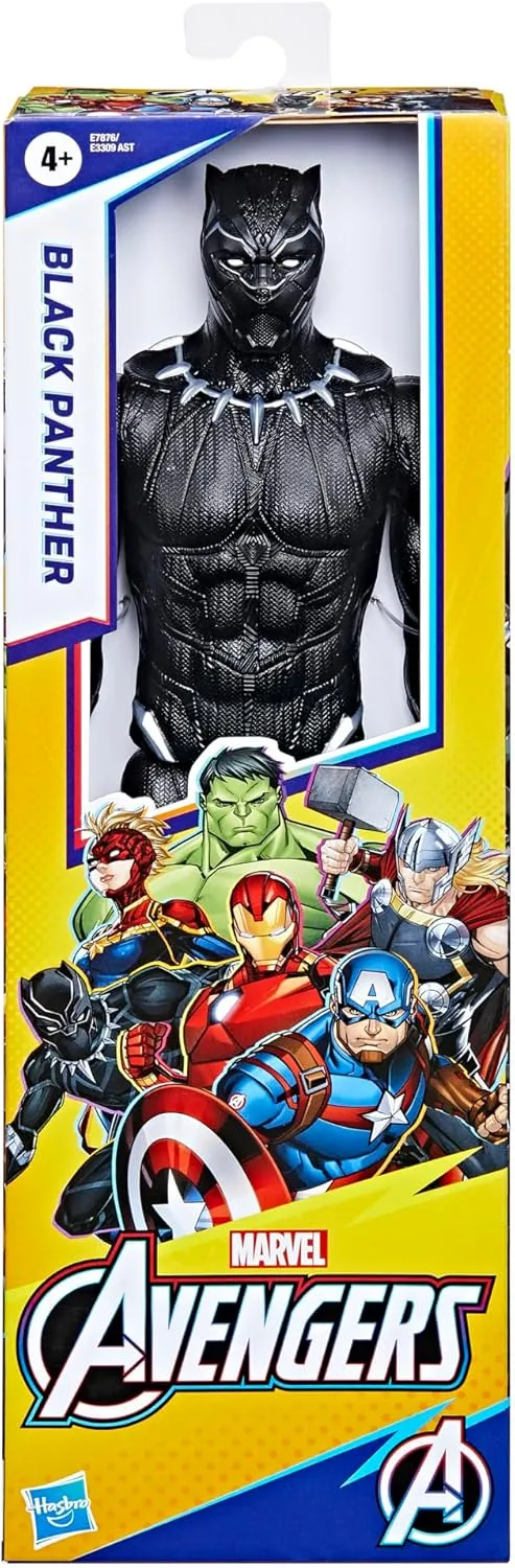 Marvel Avengers Titan Hero Series Black Panther 12” Action Figure - Poseable Superhero Figure for Kids 4 