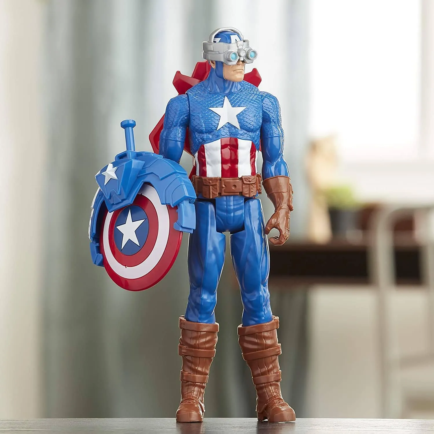 Marvel Avengers Titan Hero Series Blast Gear Captain America, 30-cm