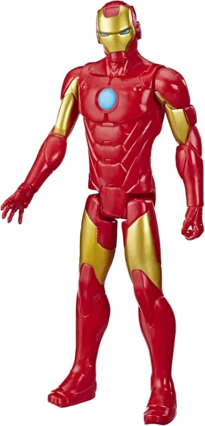 Marvel Avengers Titan Hero Series Iron Man 12” Action Figure - Poseable Superhero Toy for Kids Ages 4 