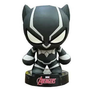 MARVEL BLACK PANTHER DROP GLUE STANDING FIGURE / KEYCHAIN - BLACK/WHITE by Mesuca